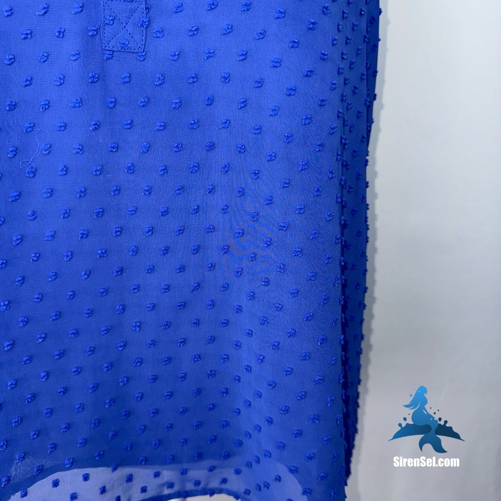 1164 J. Crew Sleeveless Blouse - Size 8 - Blue - Picture 6 of 16